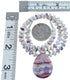 Sterling Silver Fancy Shell And Agate Bead Necklace BX120657